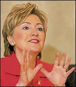 Hillary Clinton siger, at hun er inspireret af sin tro i det politiske arbejde.