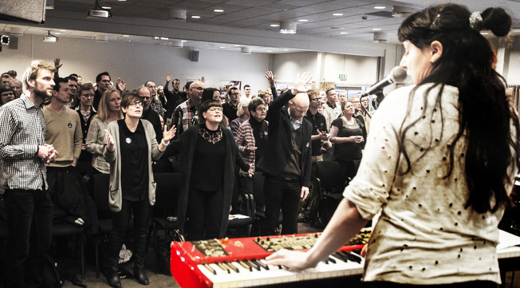 På Dansk Oases Ledersamling i København d. 23. januar blev der sat fokus på temaet Bibelen - autoritet og praksis. Foto: Sandie Lykke.
