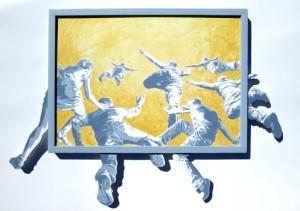 På gæsteudstillingen i Herning kan man bl.a. se dette billede af kunstneren Carsten Auerbach. Titlen er: ”To This Freedom.”