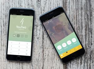 App’en YouTwo kan hentes fra Valentines Dag, 14. februar.