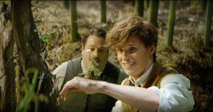Eddie Redmayne har hovedrollen som Newt Scamander. Foto: Still fra filmen.