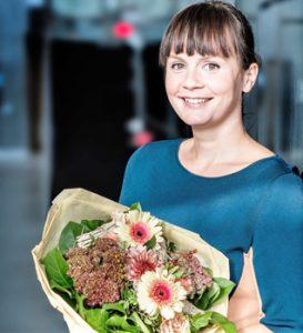 Vært på Filmselskabet Maria Månson modtog KLF’s Buket. Foto: Henrik Lundahl Revshøi