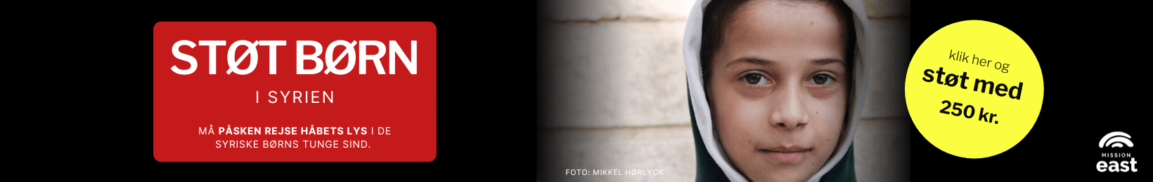 Mission Øst – banner over artikler